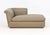 R. Jones and Associates Golden Sheen Upholstered Chaise Longue, with "R. Jones / Dallas" label beneath cushion. 31" H x...