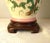 1980s 1980s Chinoiserie Ginger Jar Table Lamp Hardwood Base Hand Painted Porcelain Pink Peony For Sale - Image 5 of 10