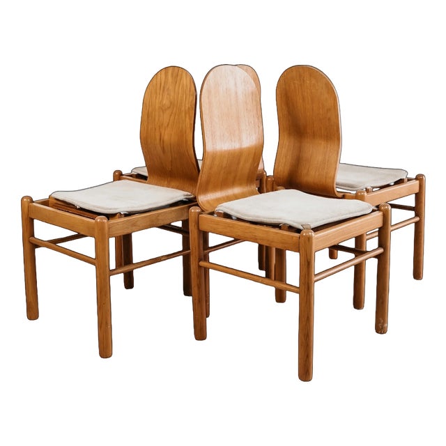 Mid-Century Scandinavian Dining Chairs form JYSK, 1970s, Set of 4 For Sale