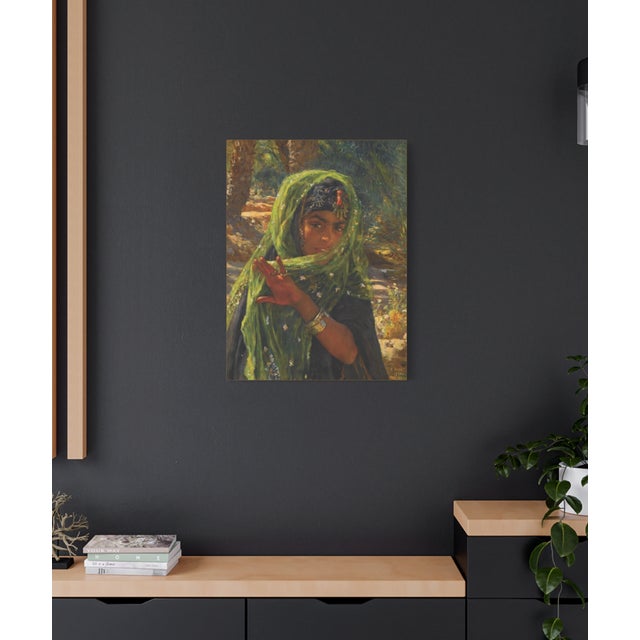 Paper Atelier Aria Lumae Etienne Dinet 1901 Orientalist North African Bedouin Girl Fine Art Gallery Board Print 30 X 40 For Sale - Image 7 of 17