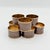 1970s Vintage Brass & Smoky Taupe Marbled Napkin Rings - Set of 8 For Sale - Image 5 of 5