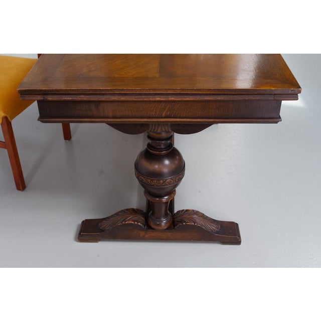 Antique Danish Oak Writing Desk, 1900s For Sale - Image 14 of 18
