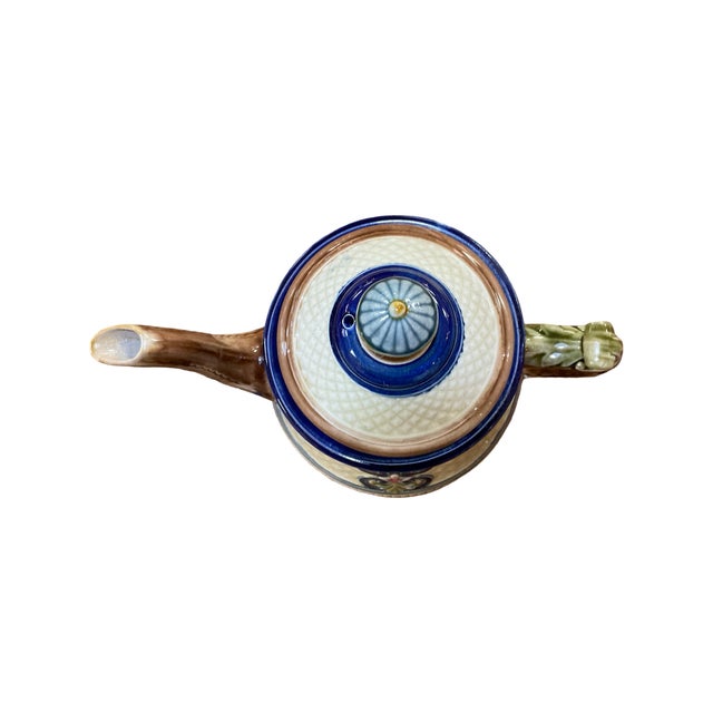 Late 19th Century Late 19th Century Majolica Teapot For Sale - Image 5 of 6