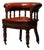 Leather Desk Chair, 1880 For Sale