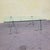 Metal Vintage Glass and Metal Coffee Table, 1970s For Sale - Image 7 of 11