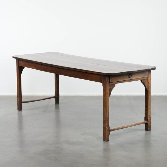 Antique Early 19th Century French Dining Table in Oak For Sale - Image 16 of 16