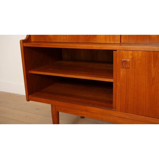 Vintage Danish Highboard in Teak For Sale - Image 14 of 18