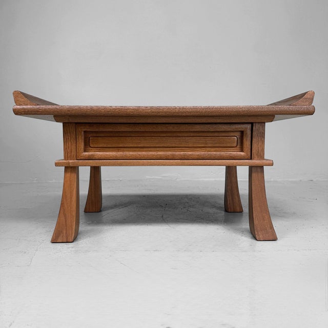 Vintage Japanese Display Table with Drawer, 1960s For Sale - Image 12 of 12