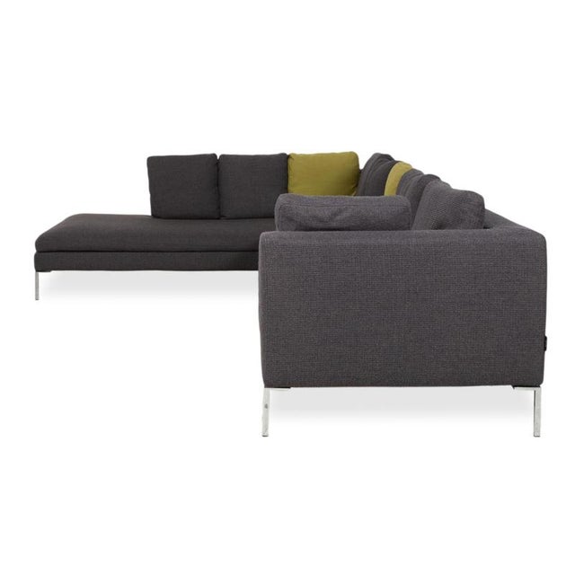 Grey Fabric Corner Sofa from La Nuova Casa For Sale - Image 13 of 15