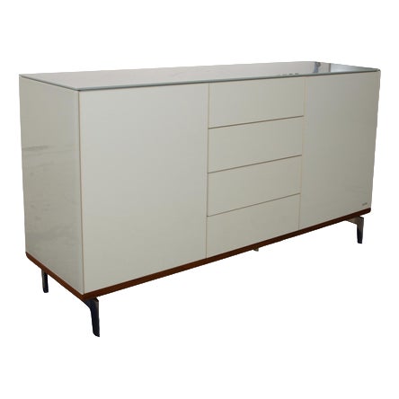 Cream Wood and Glass Sideboard from Joop For Sale
