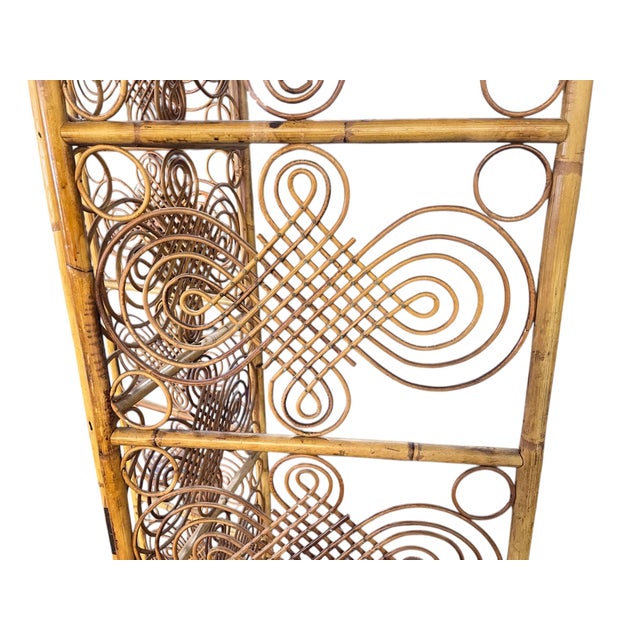 1970s French Riviera 3-Panel Folding Screen / Room Divider For Sale - Image 10 of 10
