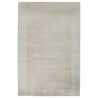 Modern Solitude Art Deco Wool Rug by Doris Leslie Blau For Sale