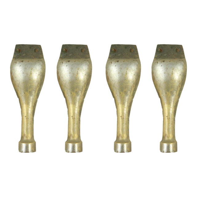 Set of Steel Medical Cabinet Furniture Legs For Sale