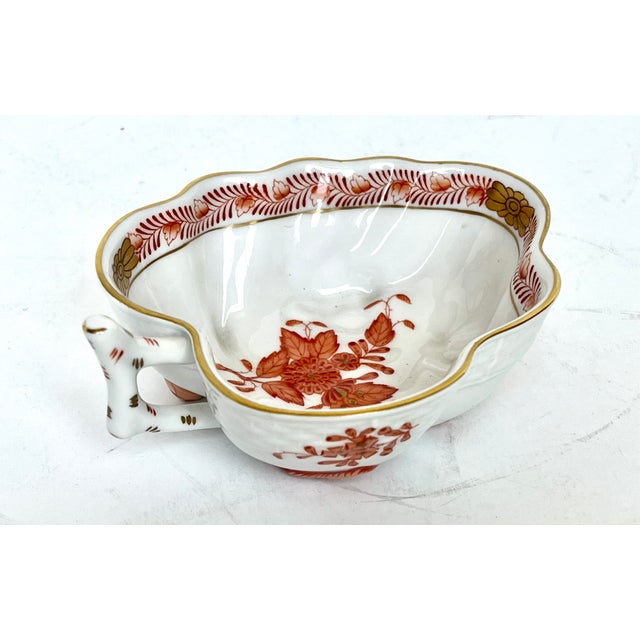 Ceramic Late 20th Century Herend Chinese Bouquet Pattern Nut/Condiment Bowl For Sale - Image 7 of 16