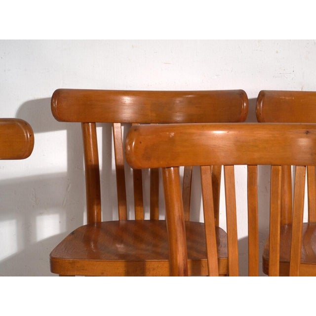 Mid 20th Century Chairs in Ligna Bentwood, Former Czechoslovakia, 1960, Set of 4 For Sale - Image 5 of 12