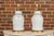 Early 21st Century Asian Modern White Porcelain Lidded Urns on Gilded Bases - Pair For Sale - Image 5 of 12