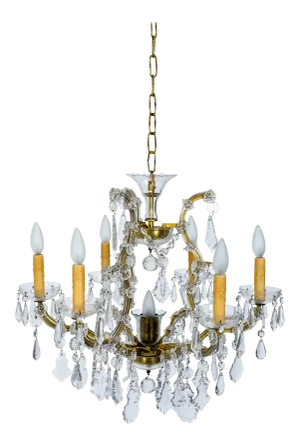 1920s Maria Theresa Style Crystal Chandelier