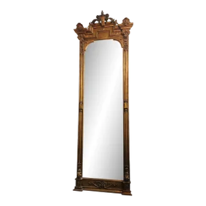 Antique Giltwood Diamond Dust Pier Mirror