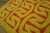1950s Orange Yellow Modern Vintage Art Deco European Rug 4' X 6'2 Handknotted Wool Carpet For Sale - Image 4 of 18
