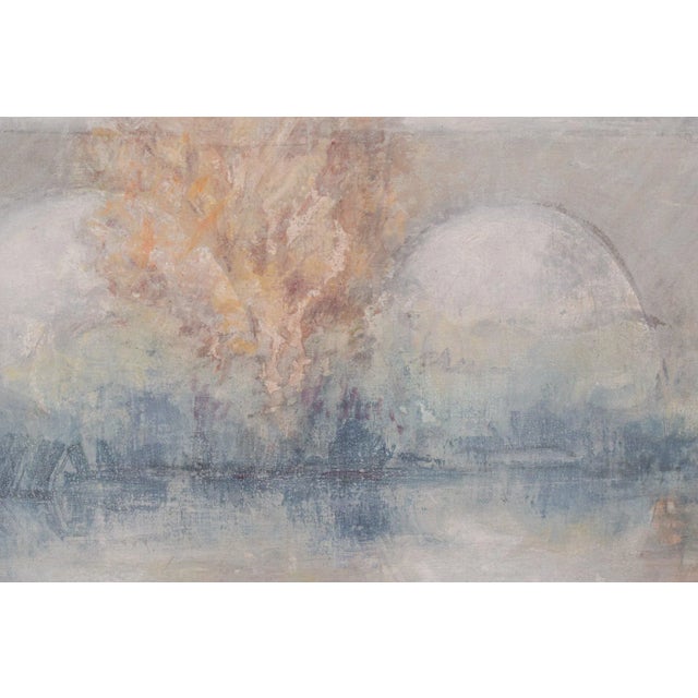 José Luis Sanz Magallon, Impressionist River Scene, 20th-Century, Oil on Canvas, Framed For Sale - Image 4 of 12