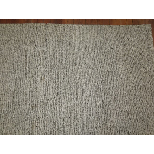 Mid-Century Modern Vintage Gray Turkish Kilim - 10' x 14'1" For Sale - Image 3 of 9