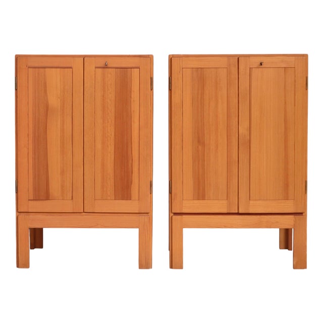 Pinewood Asserbo Cabinets by Børge Mogensen for Karl Andersson & Sons, Sweden, 1960s For Sale