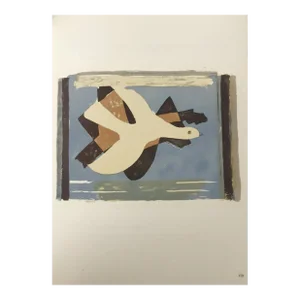 1963 Georges Braque Lithograph P119 Oiseau Et Son Ombre