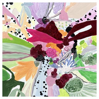 Maria Esmar, Symphony of Shapes, Oil on Canvas For Sale