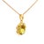 Contemporary Sphene Diamond 18k Gold Pendant Necklace For Sale - Image 3 of 6