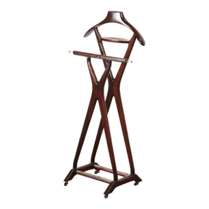 Italian Modern Fratelli Reguitti Sculptural Stained Mahogany X-Form Valet