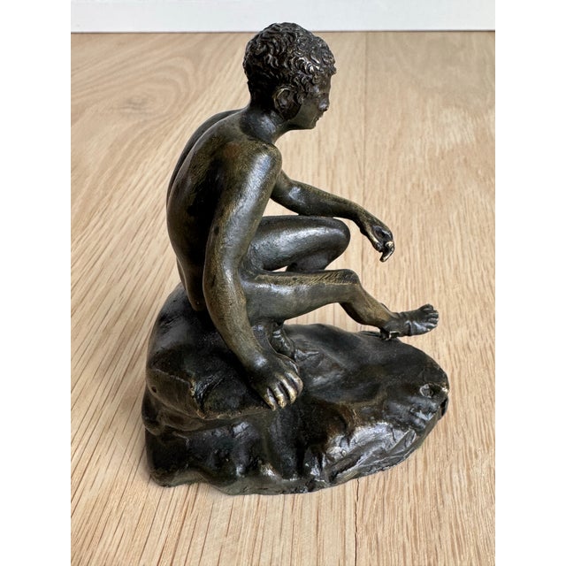 Bring a touch of classical antiquity to your shelf or desk with this fine bronze study of the "Seated Hermes." Depicting...
