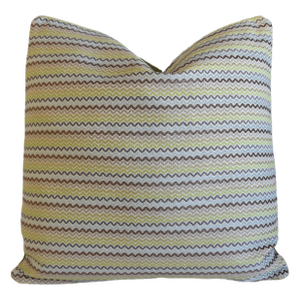Designer Clarke & Clarke Jungle Zig Zag Modern Contemporary Feather/Down Pillow