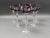 Ajka Marsala Purple Cut To Clear Crystal Hock Wine Goblet Glasses Set Of 6. Measures approximately 3 1/2" diameter, 8 1/4"...