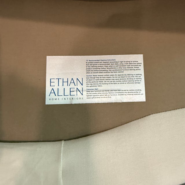 Textile Ethan Allen Wilder Wing Chair For Sale - Image 7 of 14