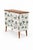Scandinavian Modern Teak Commode with Clover Wallpaper by Josef Frank For Sale - Image 6 of 10