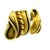 Modern 1980s Pair of Barry Kieselstein-Cord 1982 Omega Collection 18k Green Gold Scroll Earrings For Sale - Image 3 of 13
