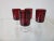 Mid-Century Modern J G Durand French Ruby Cordial Glasses France For Sale - Image 3 of 11