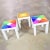 Josef Albers MCM Trio of Mod Pop Art Side Tables Plastic Square Parsons Style After Kartell or Syroco For Sale - Image 4 of 13