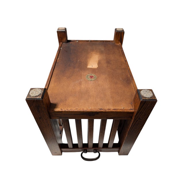 Stickley Mission Oak Magazine Rack (1989) For Sale - Image 10 of 12