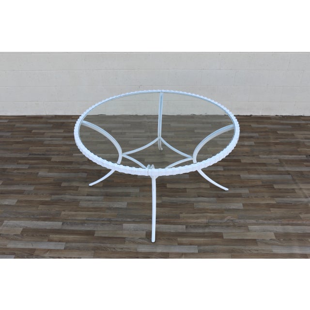 Mid Century Thinline Aluminum Klismos Outdoor Dining Set, Table & 4 Chairs, California 1960s For Sale - Image 15 of 18