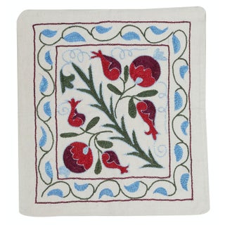 17"x19" 100% Cotton Cushion Cover. Embroidered Toss Pillow. Modern Lace Pillow For Sale