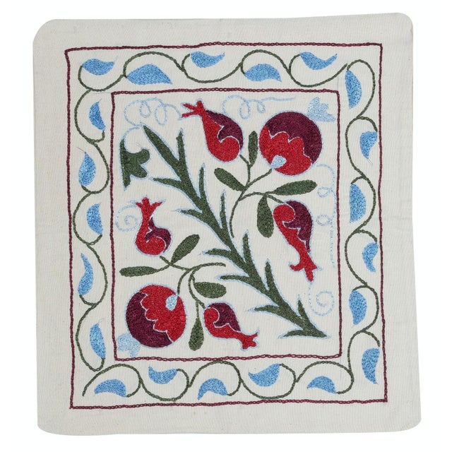 17"x19" 100% Cotton Cushion Cover. Embroidered Toss Pillow. Modern Lace Pillow For Sale