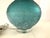 Aqua Blue Carved Art Glass Crystal Table Lamp For Sale - Image 4 of 8