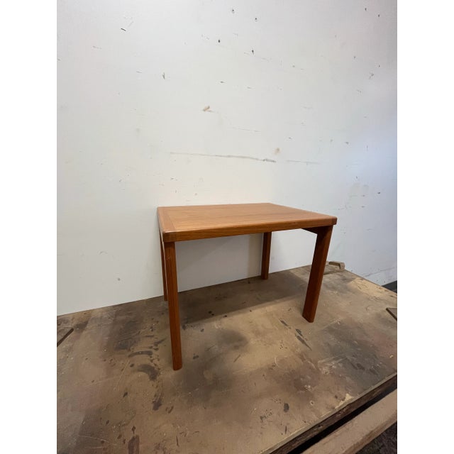 Persimmon Mid-Century Modern Teak End Table For Sale - Image 8 of 9