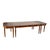This large and unique English leather top table is from the turn of the century. Attractive mahogany, turned legs and...