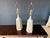 Beige 1970s Organic Modern Table Lamps in Stoneware & Brass - a Pair For Sale - Image 8 of 17