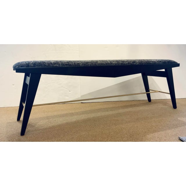 2020s Currey & Co. Modern Onyx Selig Bench For Sale - Image 5 of 5