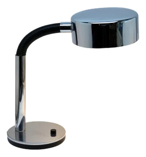 Large Black & Chrome Flex Desk Lamp from ADT Leuchten, Germany, 1960s