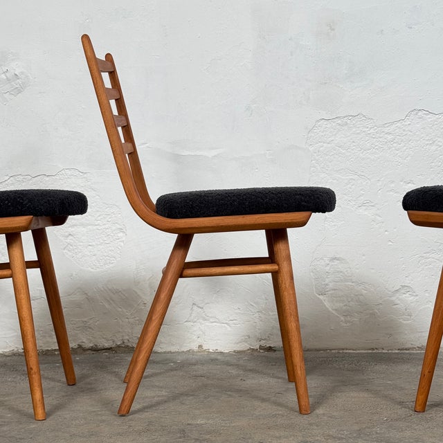 Mid-Century Modern Dining Chairs by Jiří Jiroutek for Jitona, 1960s, Set of 4 For Sale - Image 3 of 9