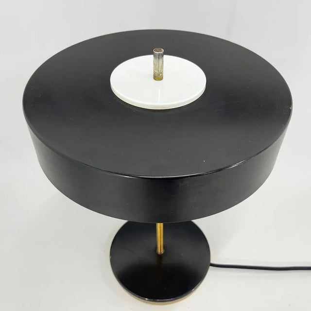 Mid-Century Space Age Table Lamp attributed to Kamenicky Senov, Czechoslovakia, 1970s For Sale - Image 4 of 9